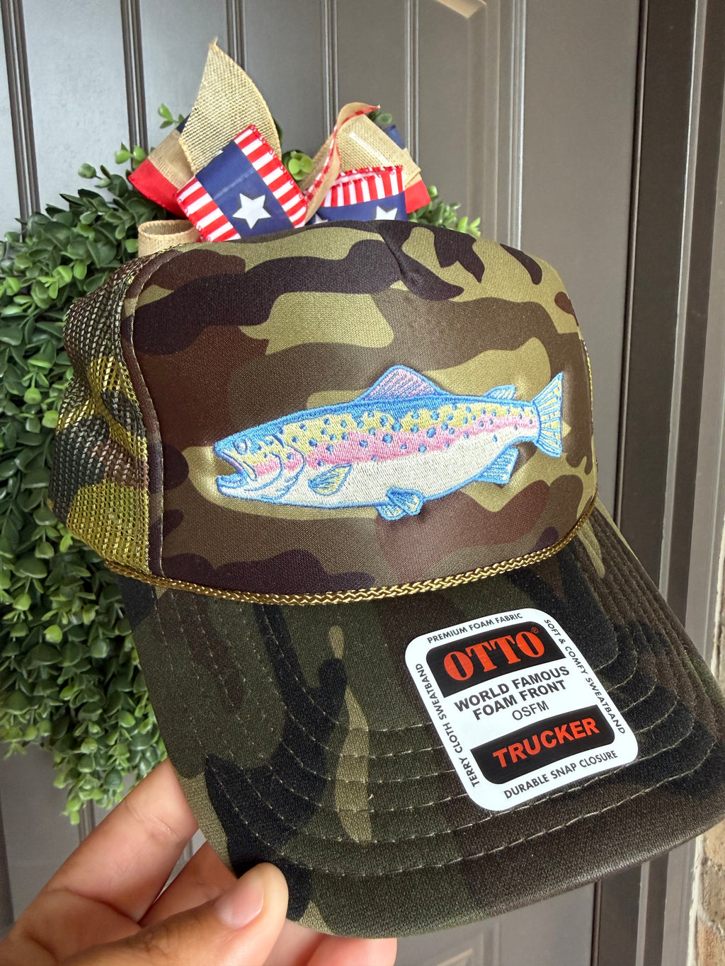 Trout Camo Foam Trucker