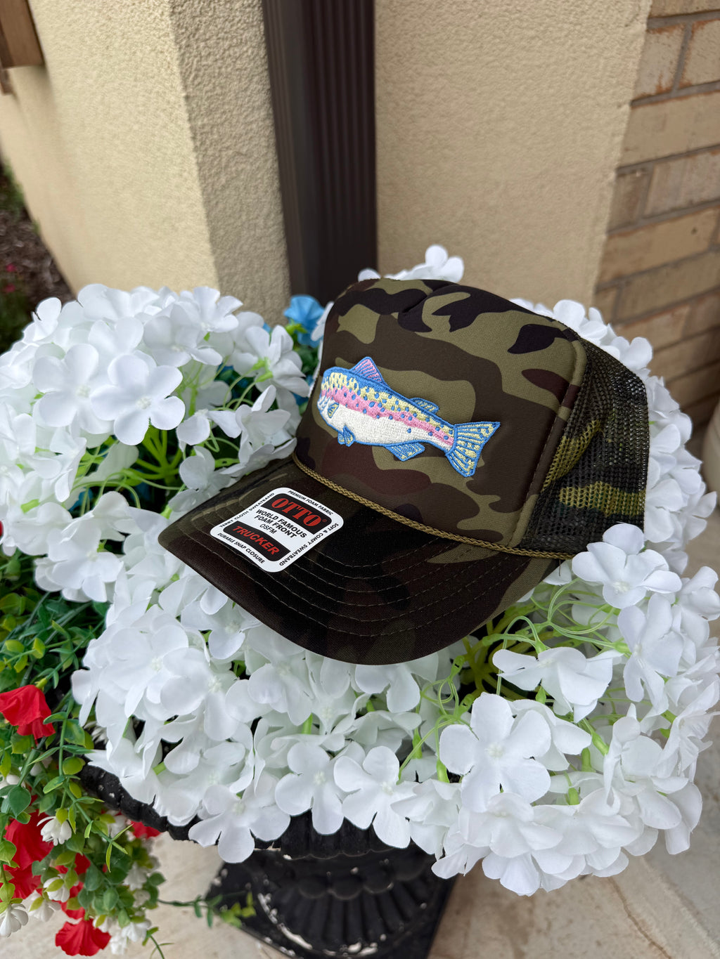 Trout Camo Foam Trucker