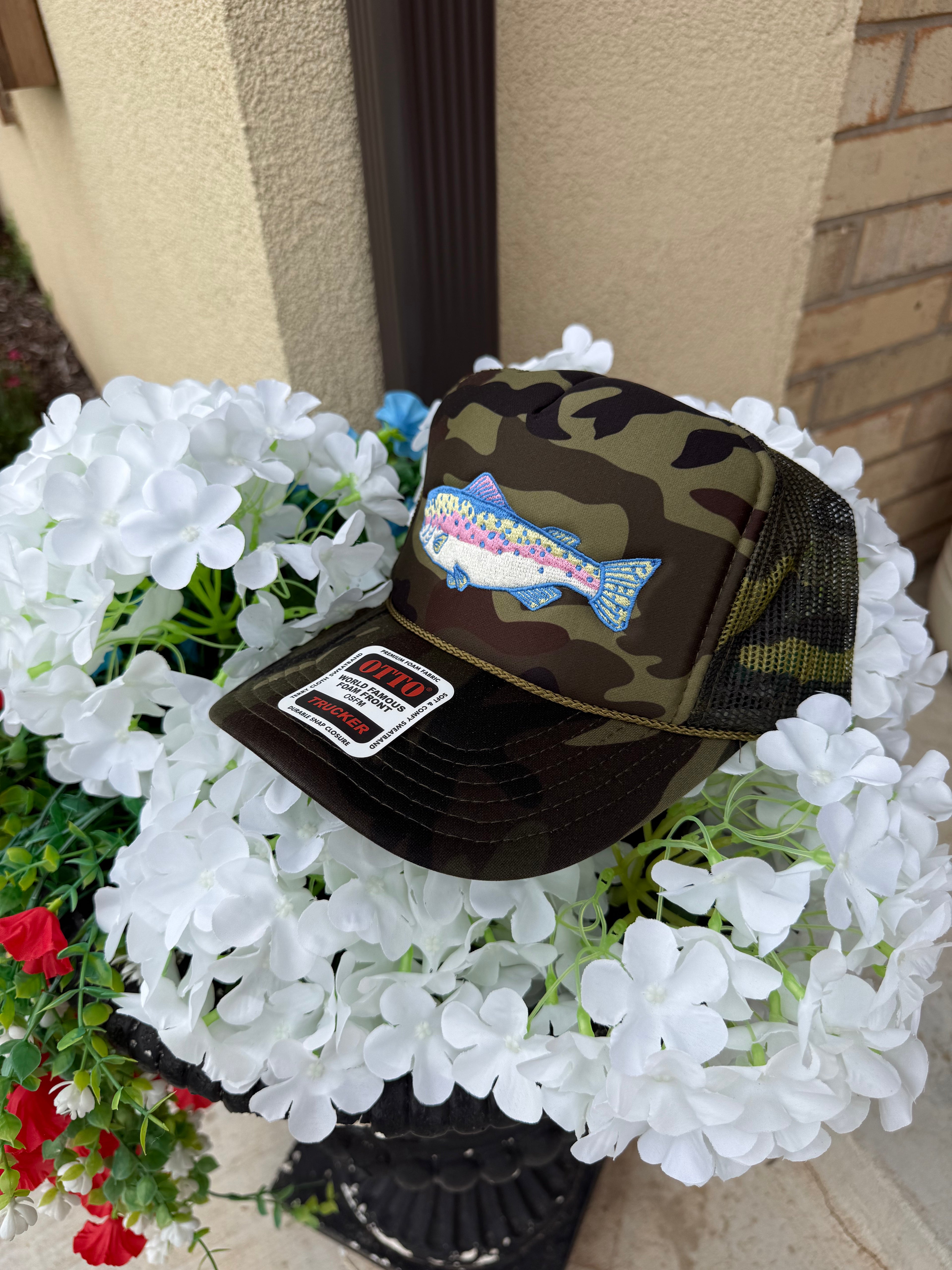 Trout Camo Foam Trucker