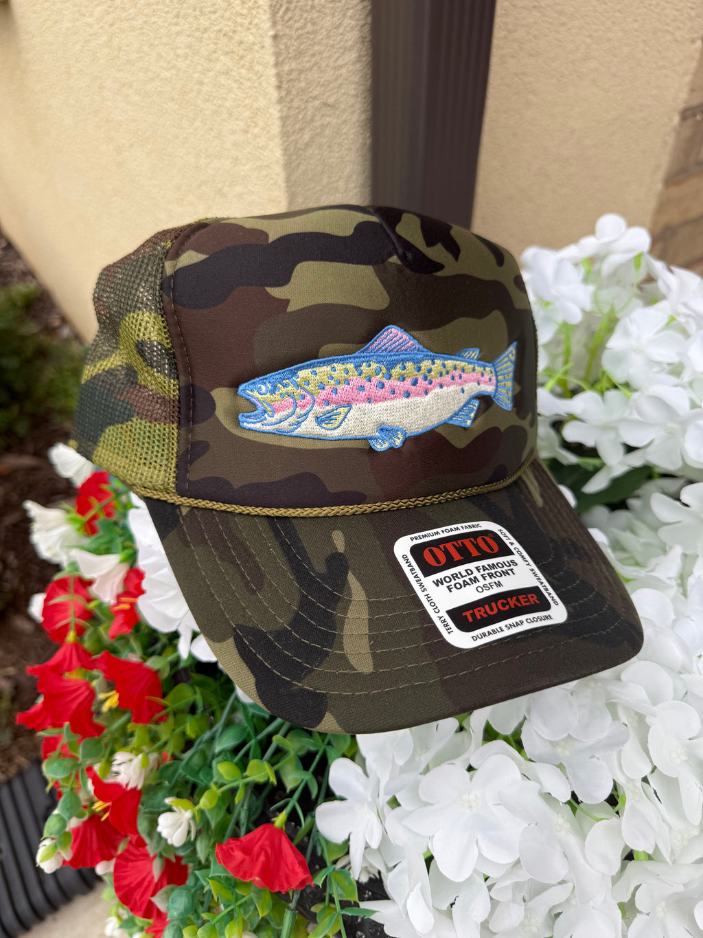 Trout Camo Foam Trucker