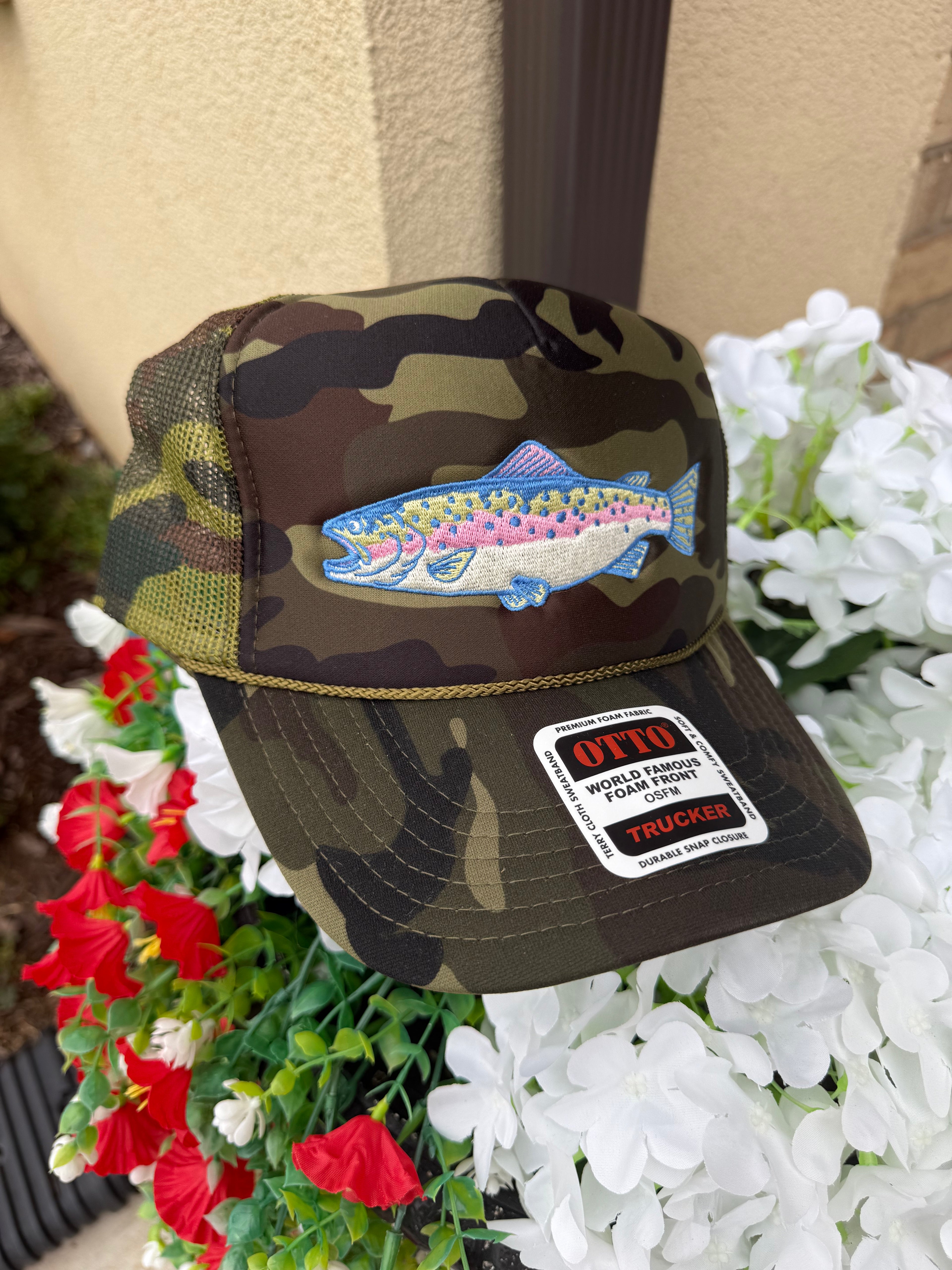 Trout Camo Foam Trucker