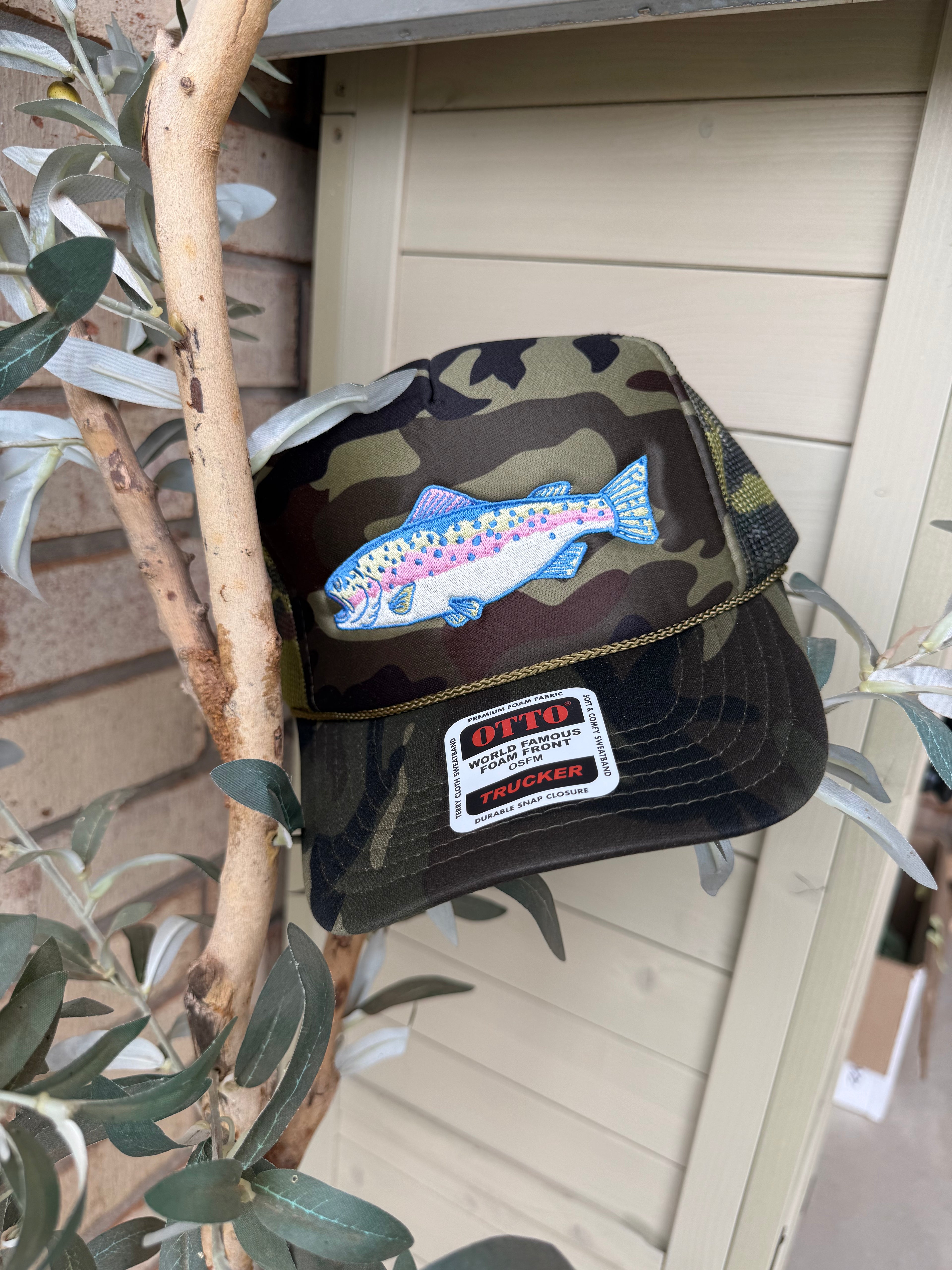 Trout Camo Foam Trucker