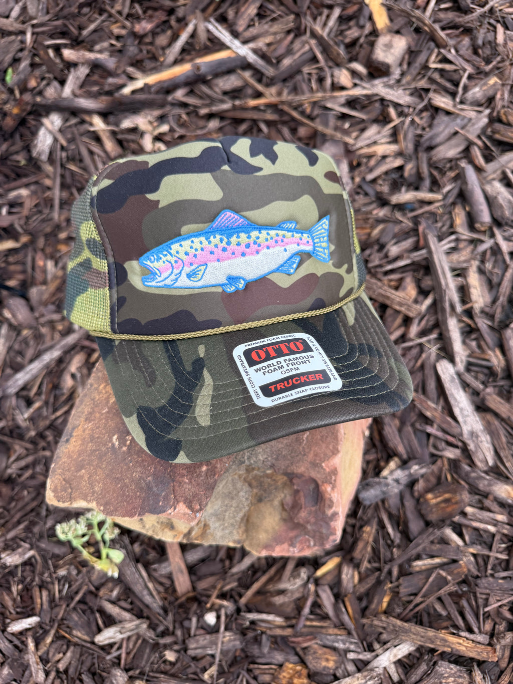 Trout Camo Foam Trucker