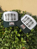 Panthers Black & White Checkered Trucker Hat