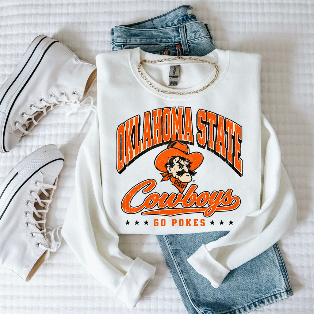Oklahoma State Cowboys Crewneck Sweatshirt – Vintage Logo