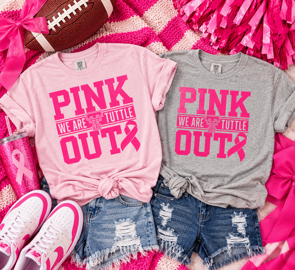 Pink Out Tuttle Tee — Youth Gildan