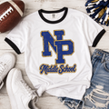 NP Middle School Ringer T-Shirt – School Spirit Tee