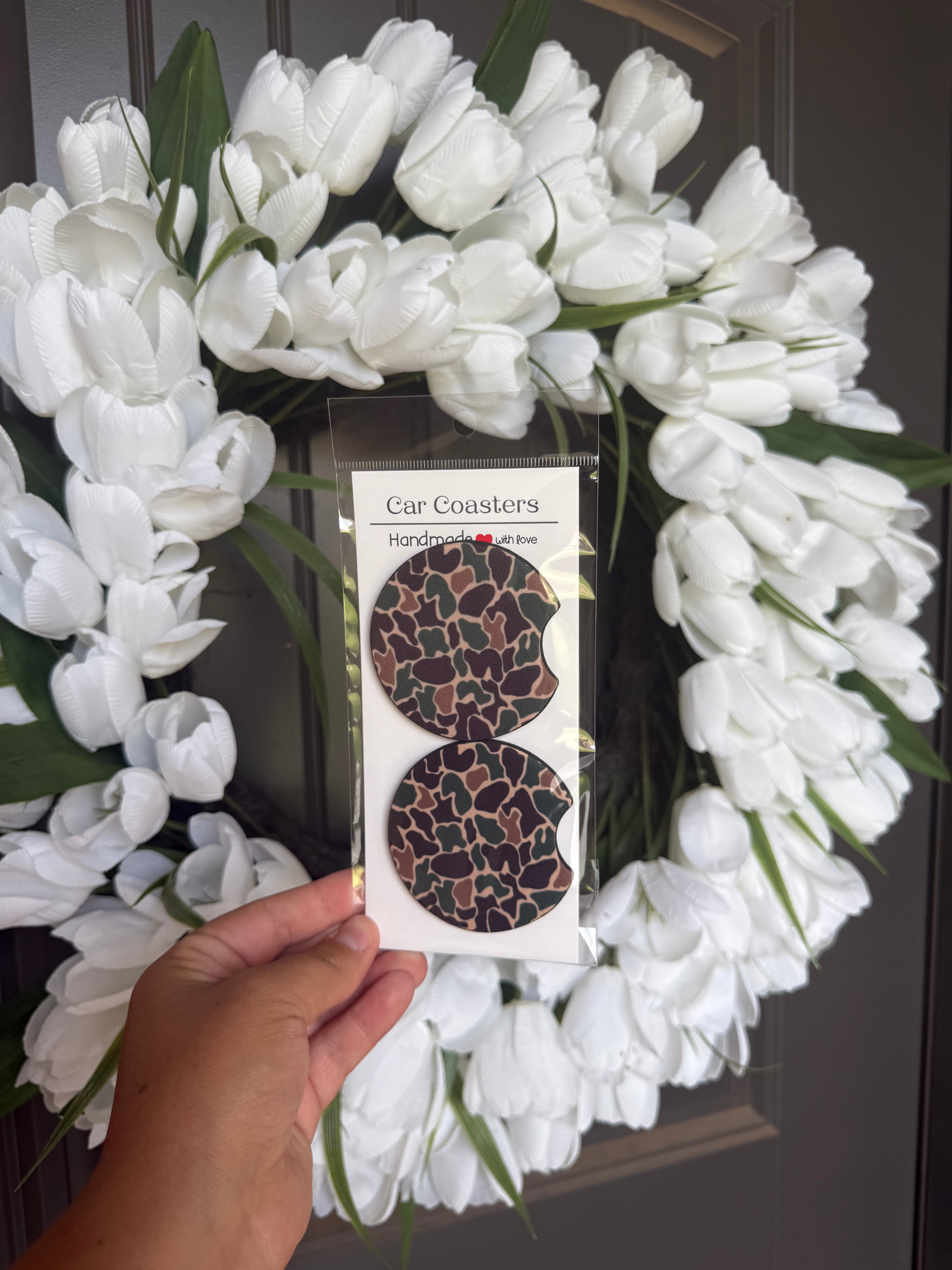 ✨SALE✨ Handmade Car Coasters – Set of 2